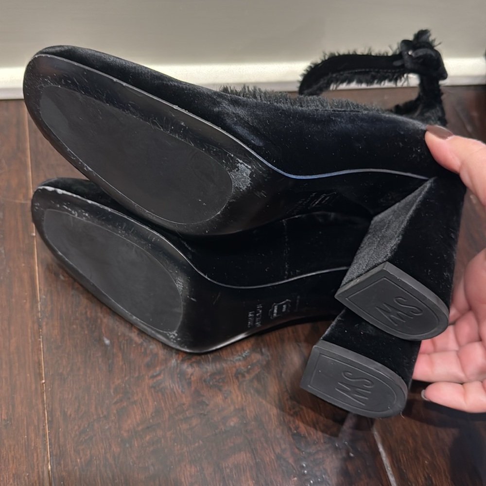 Worn Once. Stuart Weitzman Fringe Clarissa Black … - image 7